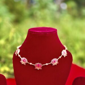 Pink Lotus Bloom Necklace