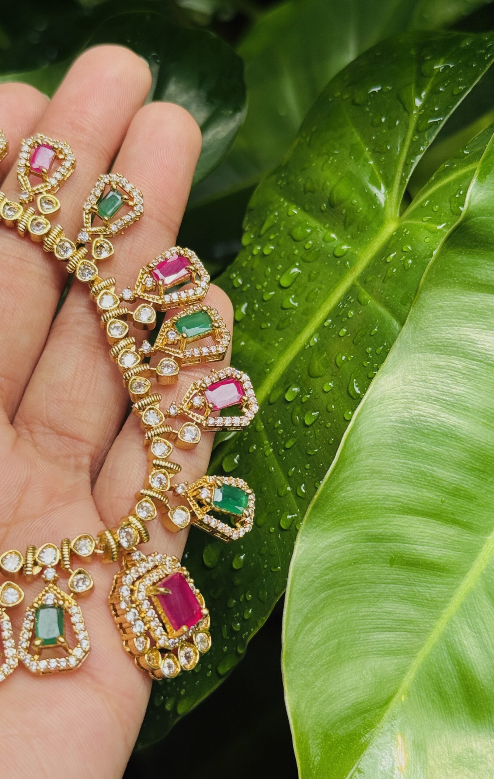 Elegant AD Multicolor Necklace