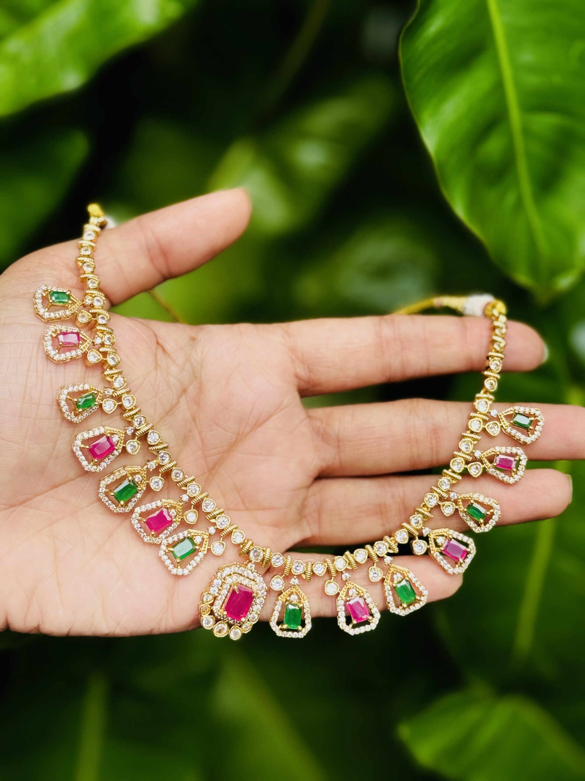 Elegant AD Multicolor Necklace - Image 2