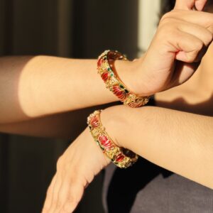 Lotus Goddess Kada Bangle