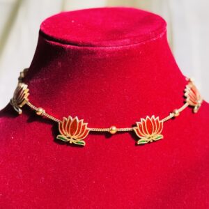 Lotus & Leaf Choker Set